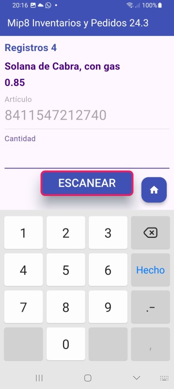 Cuando llear un codigo que No existiente en la base de datos, puedes crearle