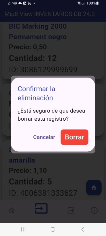 Si deseas eliminar un registro, utiliza el botón  ELIMINAR.