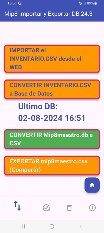 Convertir el maestro a formato CSV, con el botón “CONVERTIR.